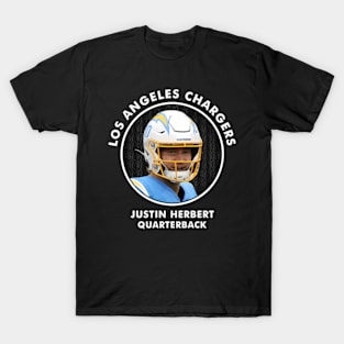 Justin Herbert - Qb - Los Angeles Chargers T-Shirt
